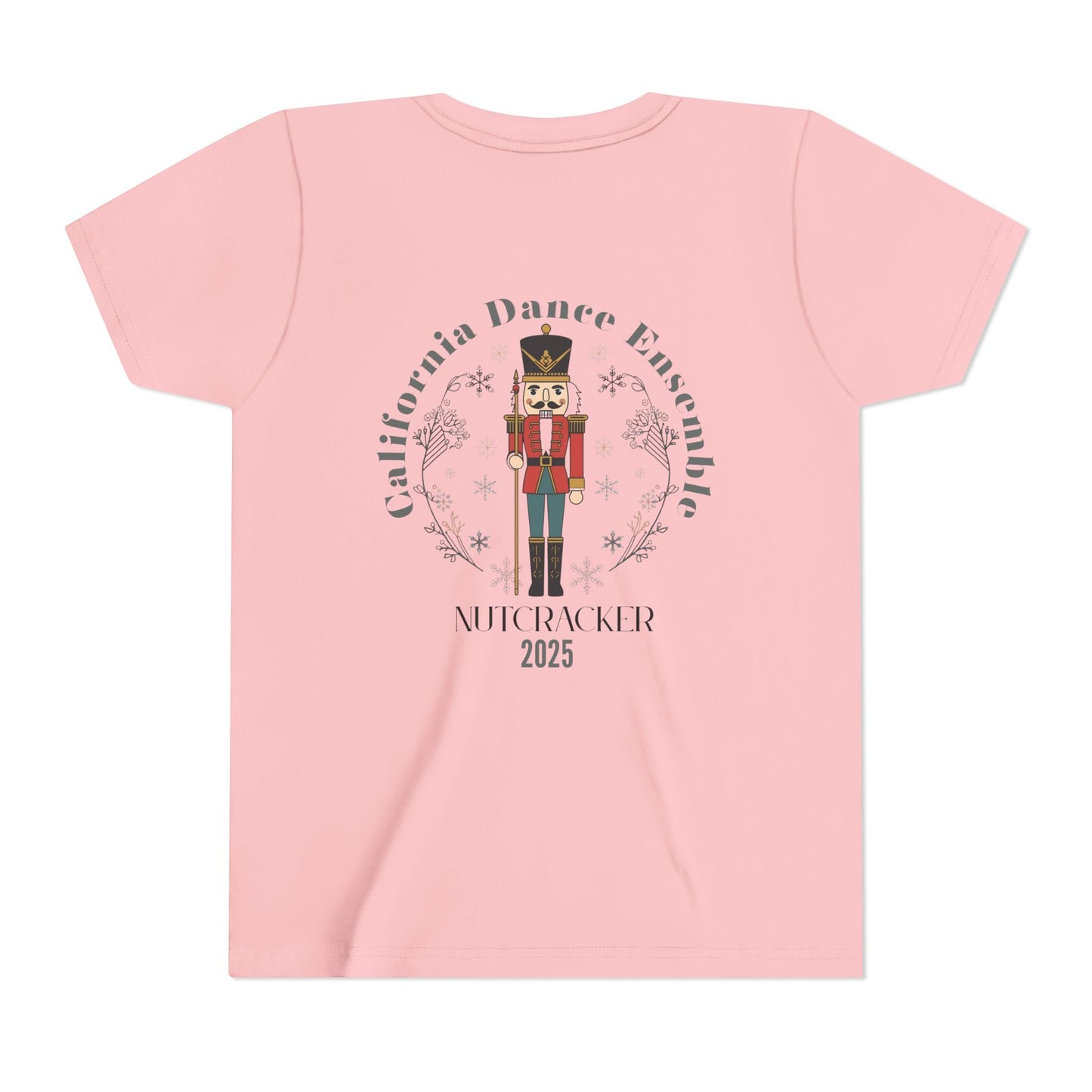 Nutcracker Dance Tee for Kids, Holiday Performance Shirt, Christmas Presents, Youth Short Sleeve T-Shirt, Winter Dance Event Apparel