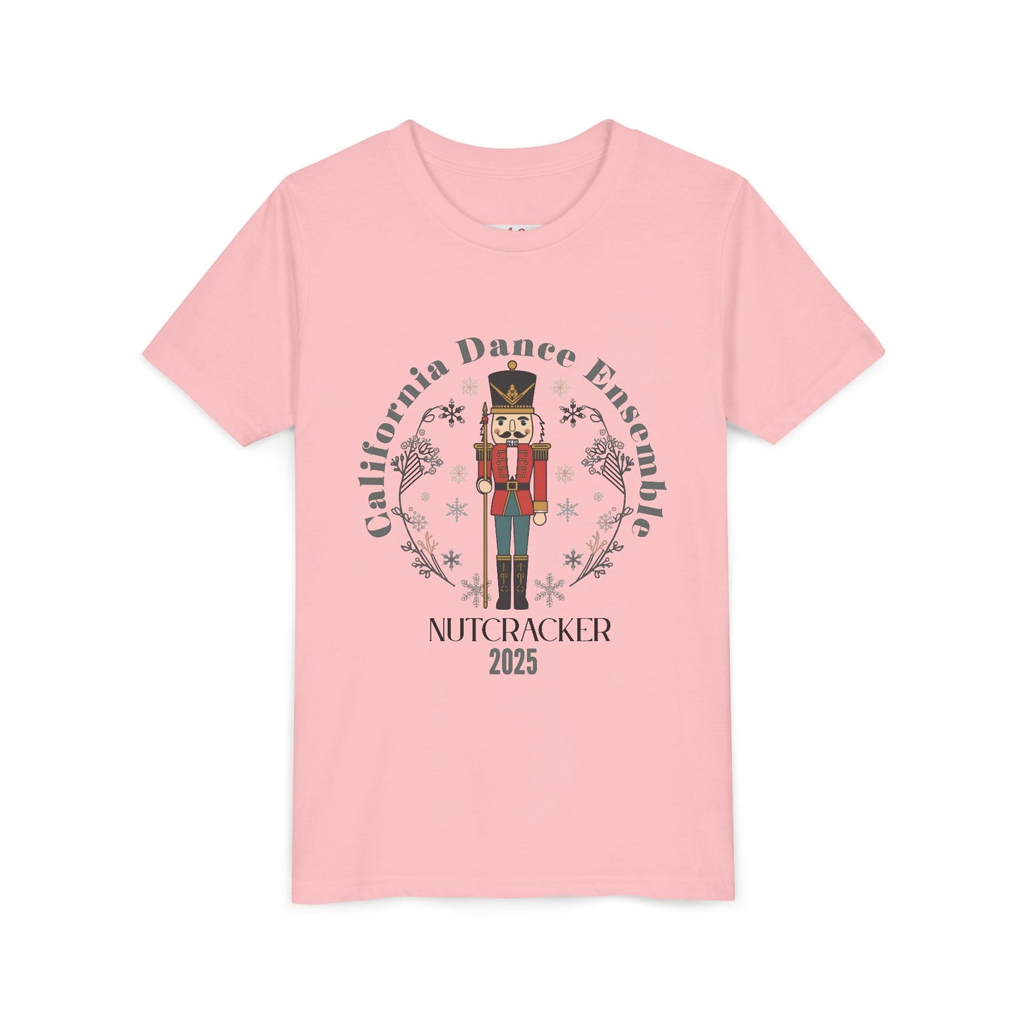 Nutcracker Dance Tee for Kids, Holiday Performance Shirt, Christmas Presents, Youth Short Sleeve T-Shirt, Winter Dance Event Apparel