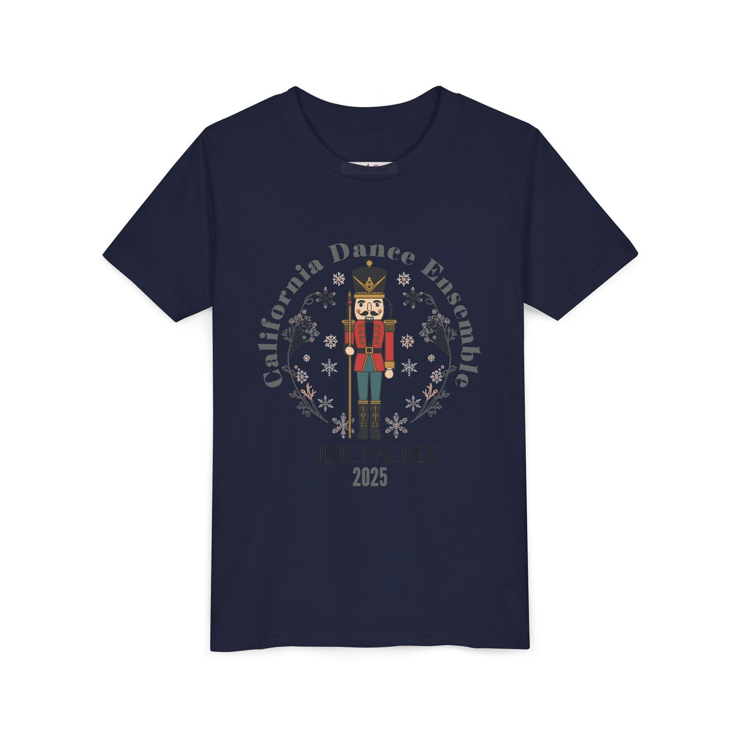 Nutcracker Dance Tee for Kids, Holiday Performance Shirt, Christmas Presents, Youth Short Sleeve T-Shirt, Winter Dance Event Apparel