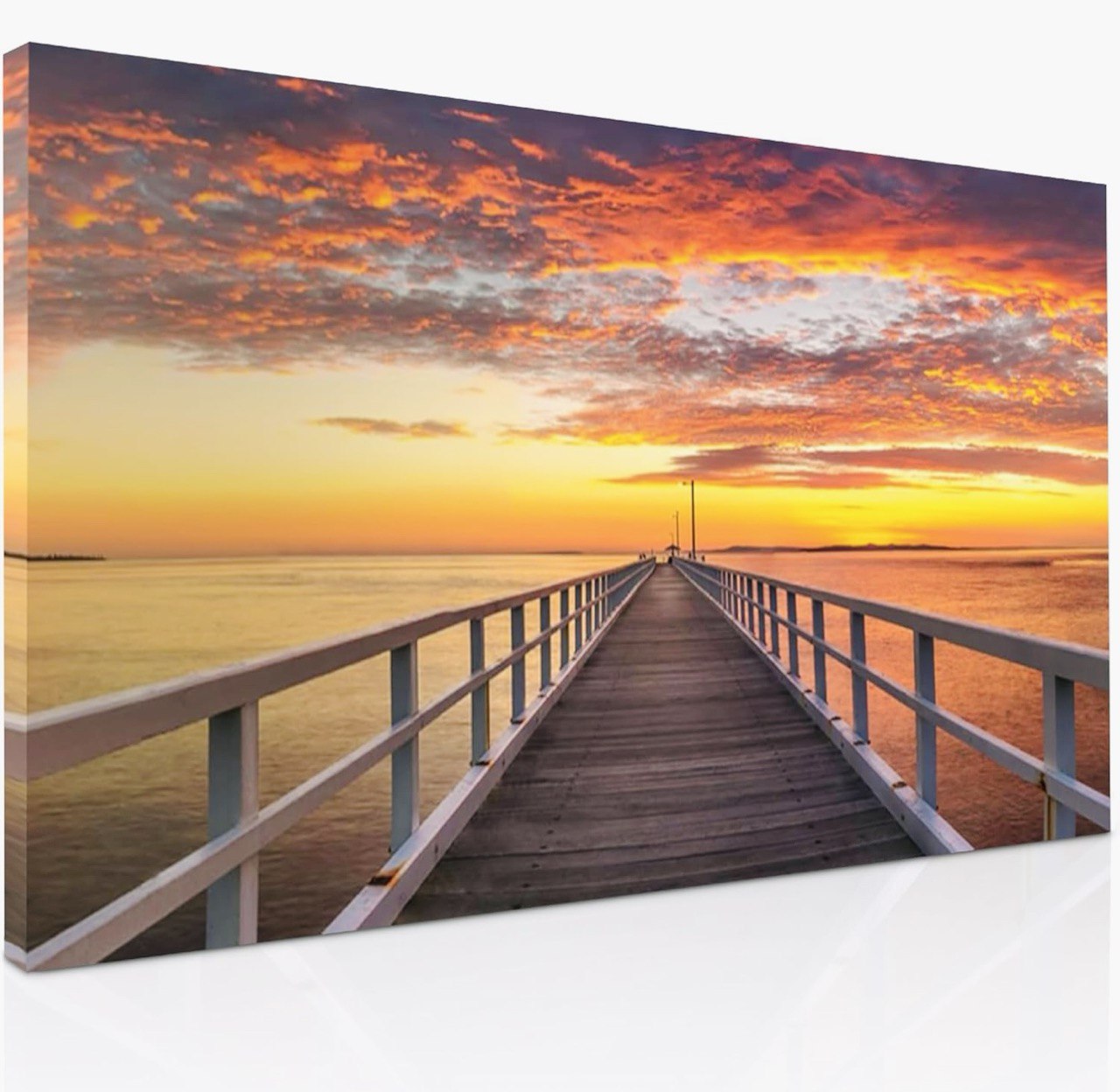 Large Sunset Wall Art Canvas Wall Painting for Living Room Framed