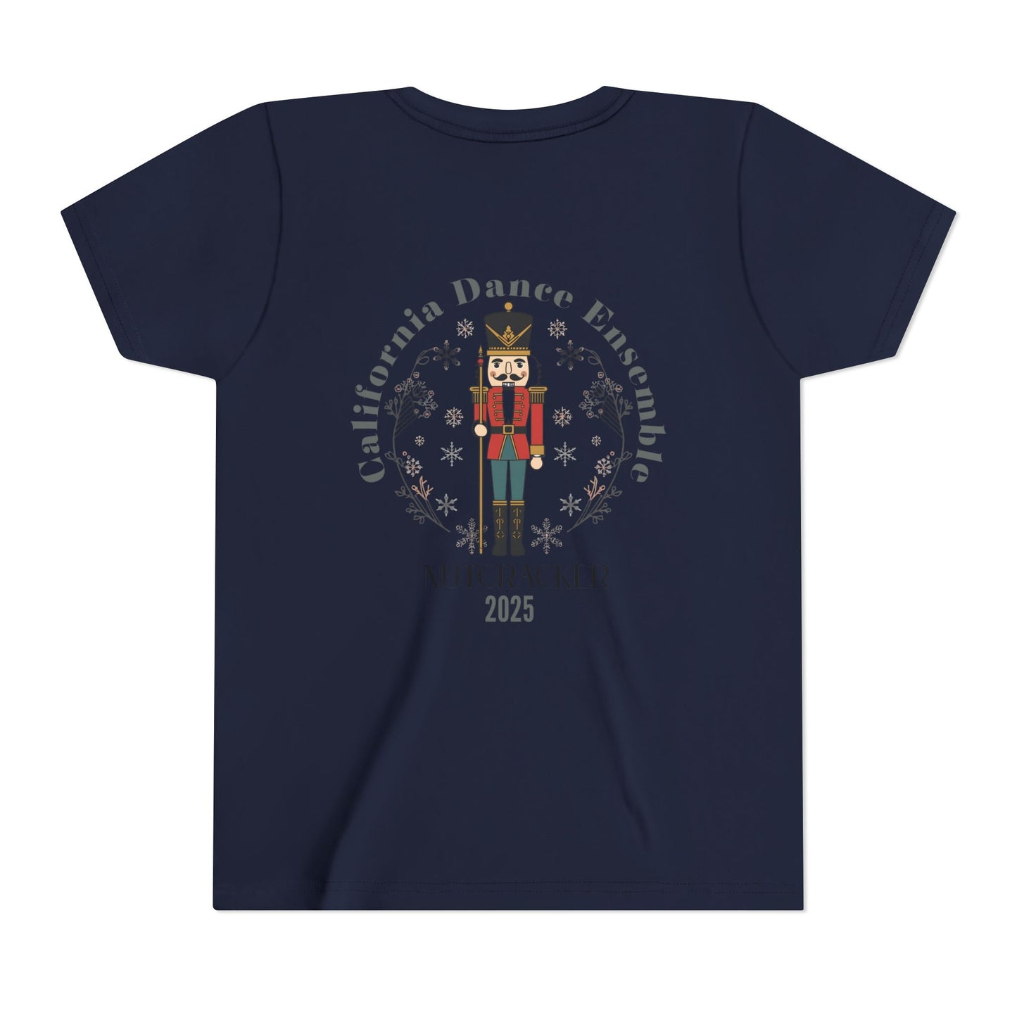 Nutcracker Dance Tee for Kids, Holiday Performance Shirt, Christmas Presents, Youth Short Sleeve T-Shirt, Winter Dance Event Apparel