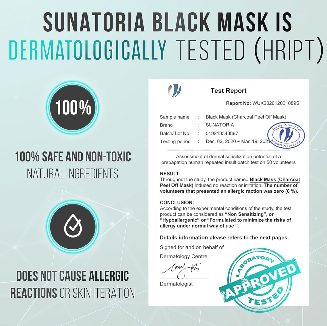 Blackhead Remover Face Mask, Activated Charcoal Peel Off Mask, All Skin Types