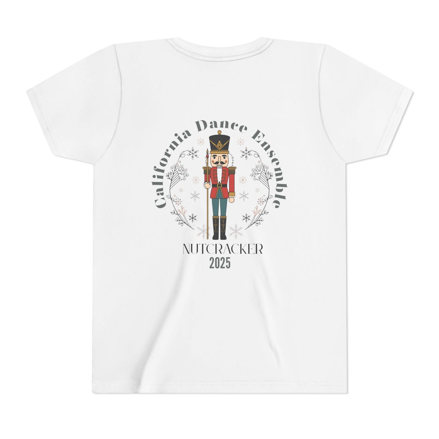 Nutcracker Dance Tee for Kids, Holiday Performance Shirt, Christmas Presents, Youth Short Sleeve T-Shirt, Winter Dance Event Apparel