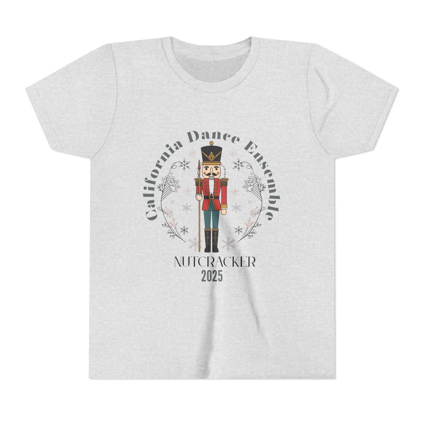 Nutcracker Dance Tee for Kids, Holiday Performance Shirt, Christmas Presents, Youth Short Sleeve T-Shirt, Winter Dance Event Apparel