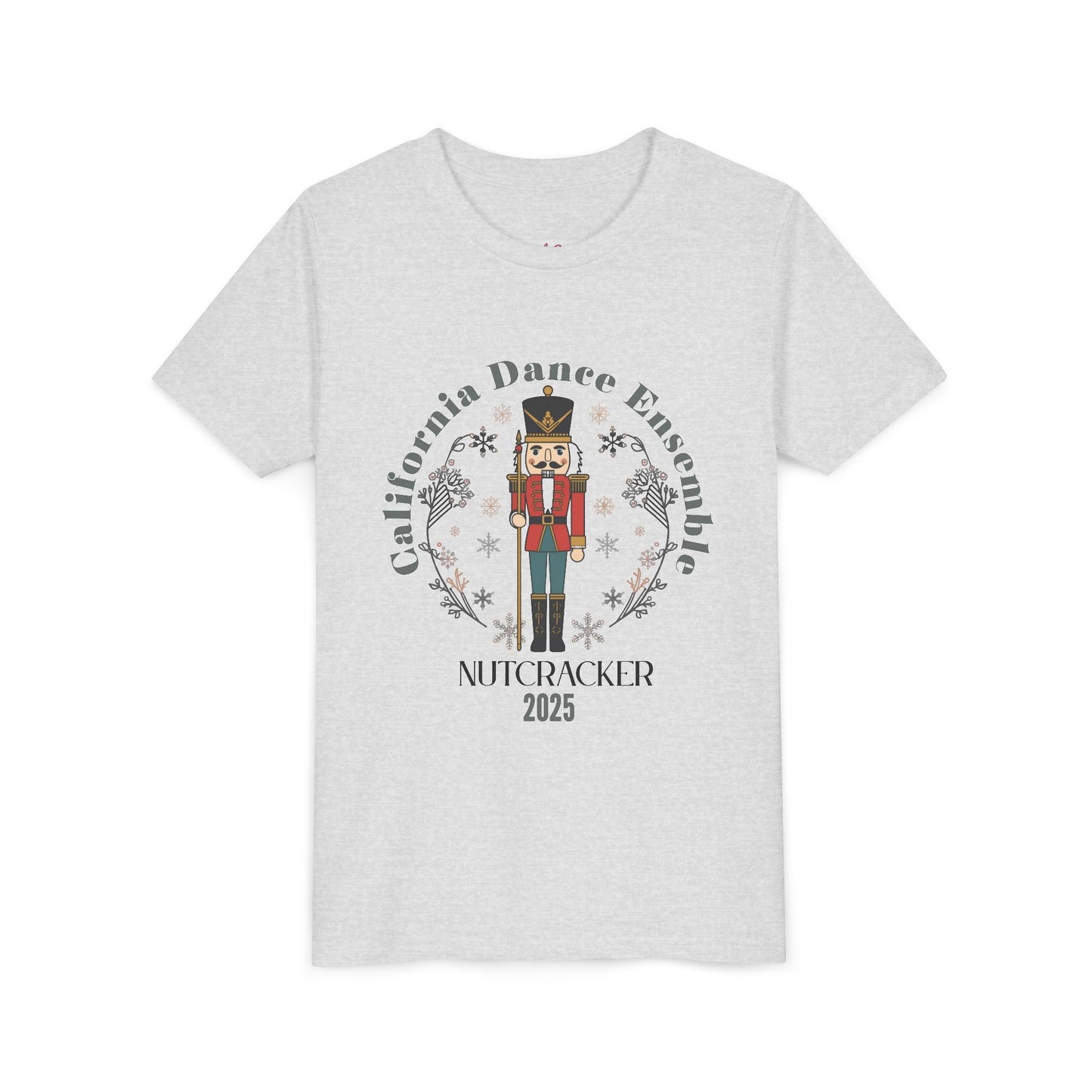 Nutcracker Dance Tee for Kids, Holiday Performance Shirt, Christmas Presents, Youth Short Sleeve T-Shirt, Winter Dance Event Apparel