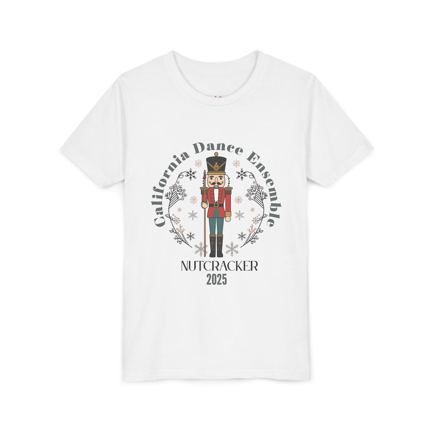 Nutcracker Dance Tee for Kids, Holiday Performance Shirt, Christmas Presents, Youth Short Sleeve T-Shirt, Winter Dance Event Apparel
