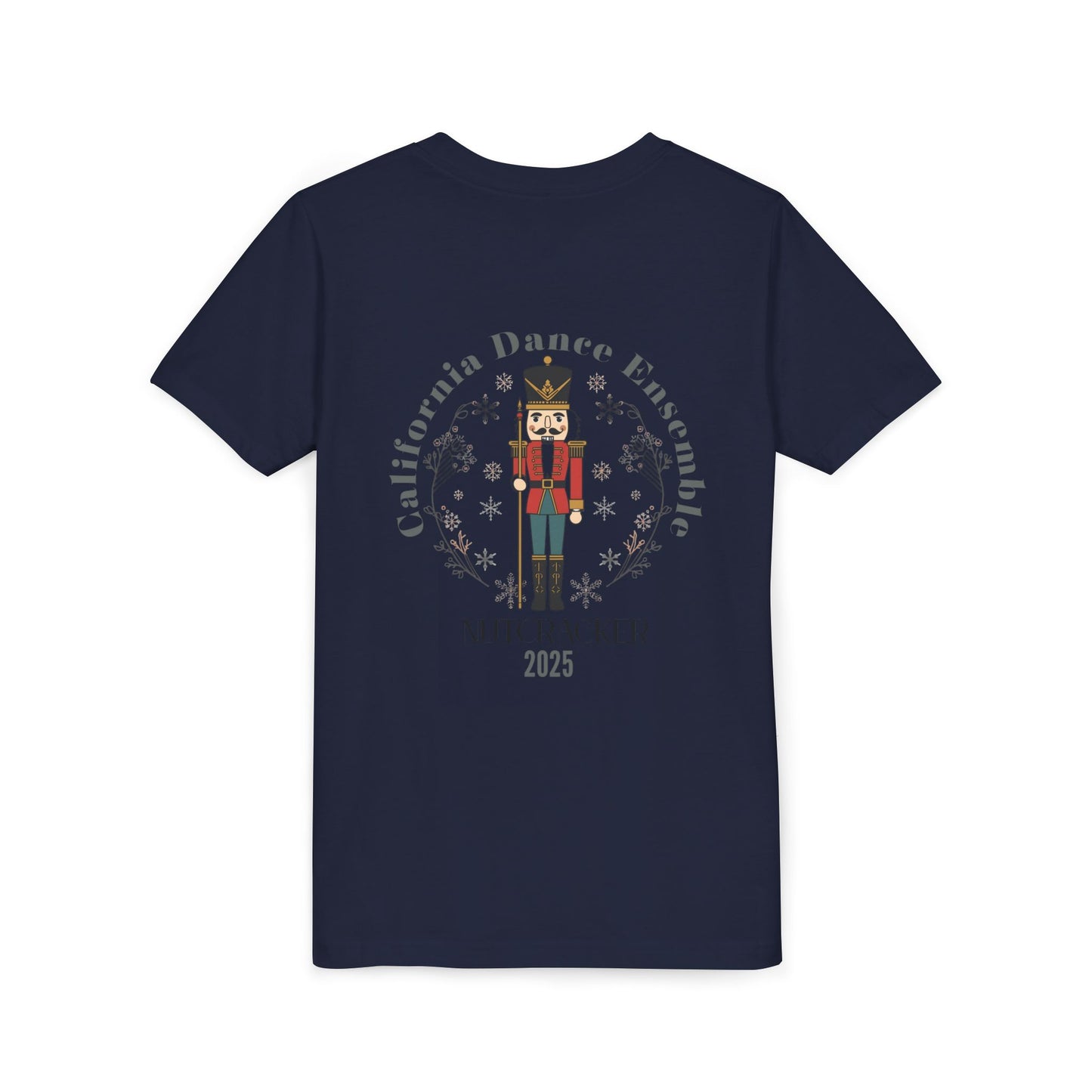 Nutcracker Dance Tee for Kids, Holiday Performance Shirt, Christmas Presents, Youth Short Sleeve T-Shirt, Winter Dance Event Apparel