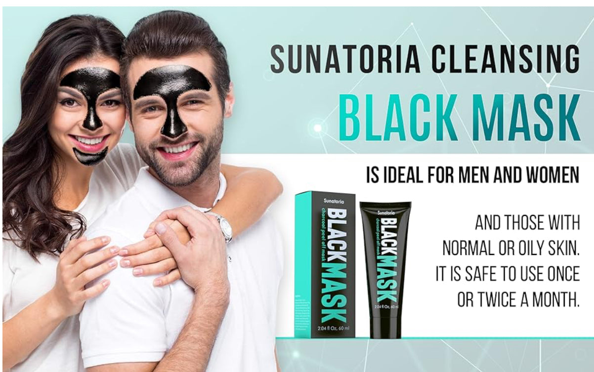 Blackhead Remover Face Mask, Activated Charcoal Peel Off Mask, All Skin Types