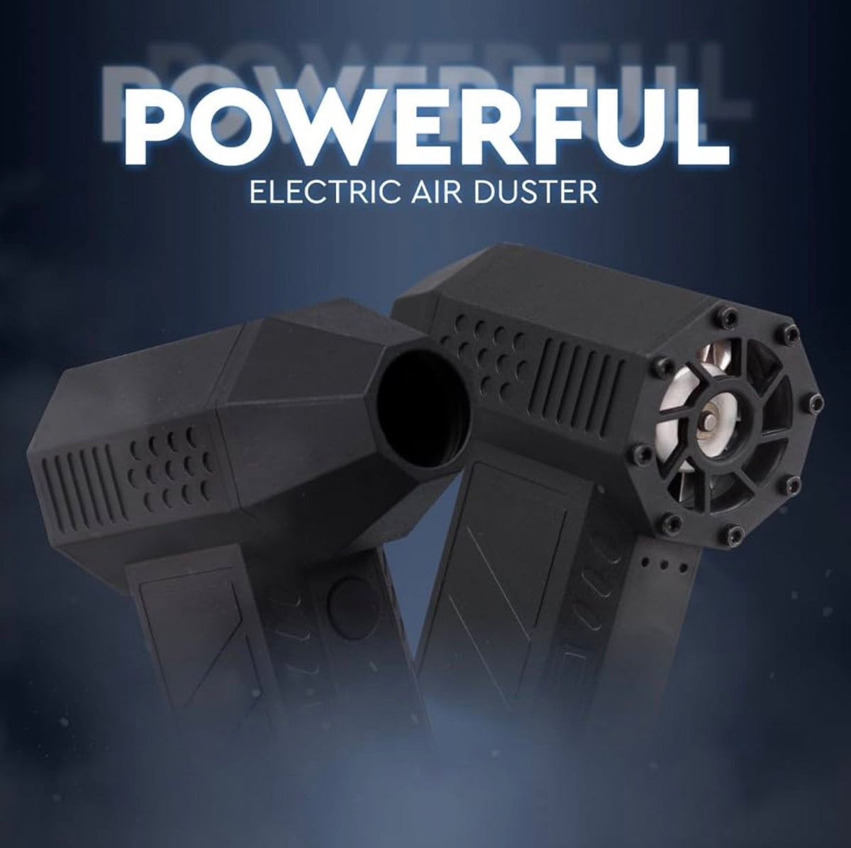 Powerful Electric Air Duster for PC - Turbojet 150000 RPM Air Blaster for Car Detailing - Rechargeable Air Blower for Electronics or Household Dust Cleaner