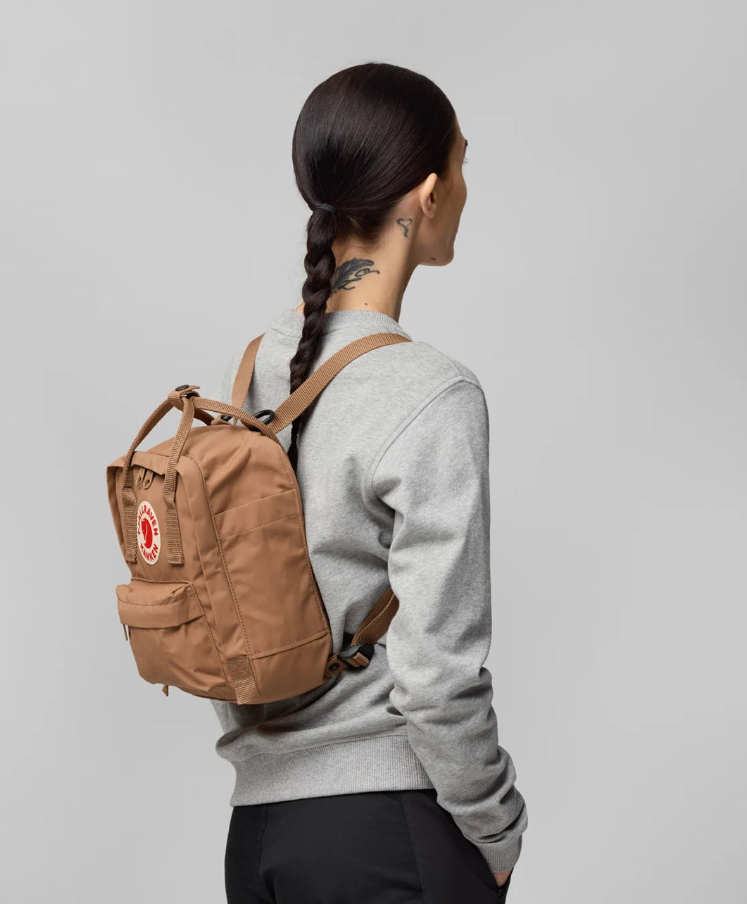 Fjallraven Kanken Mini Backpack For Work & Travel, BLACK, Height 11.4 in, 7 L