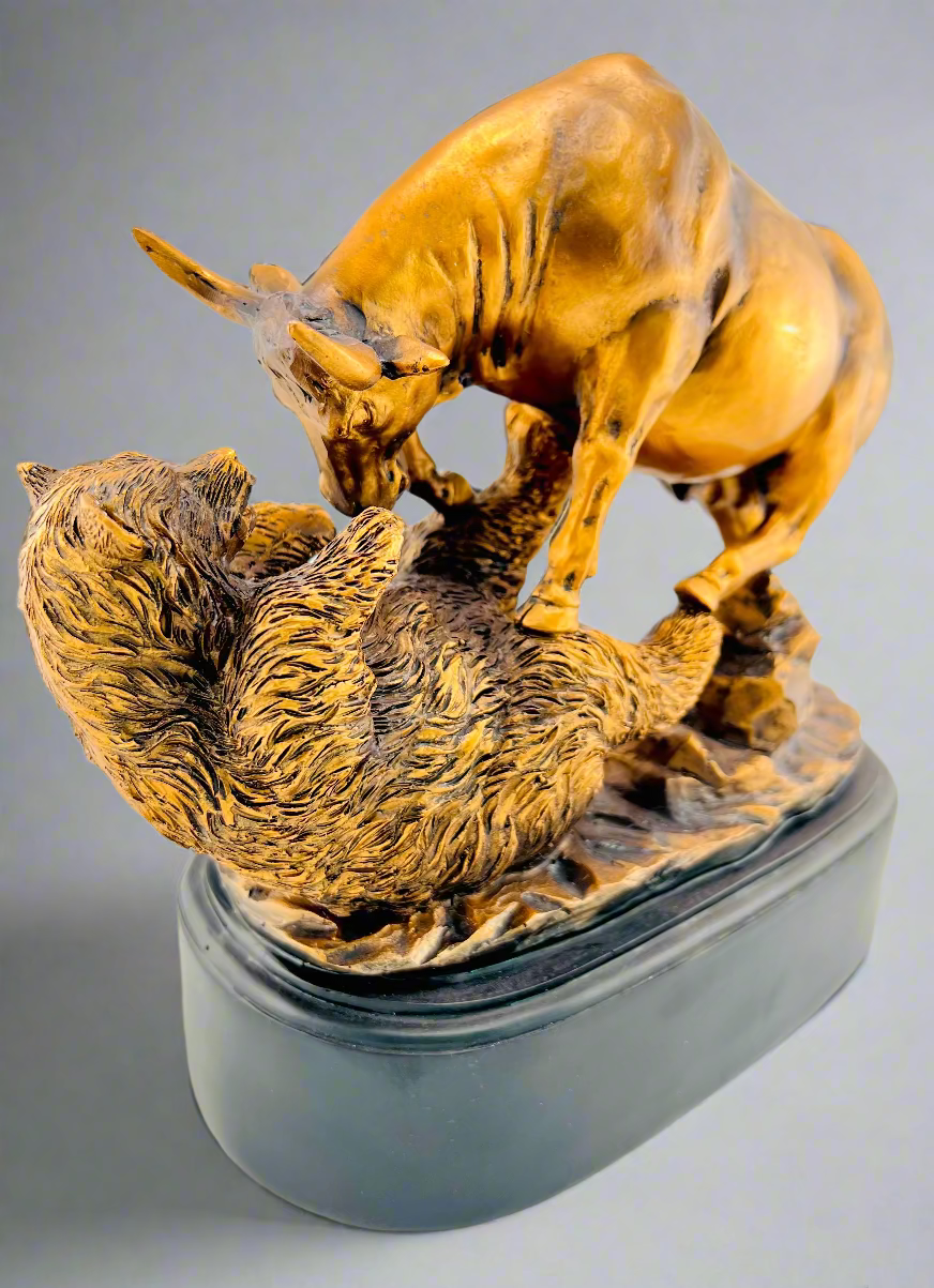 Charging Bull Statue – 9” Bronze Finish Figurine for Wealth, Strength & Success – Office Desk, Home Decor, Stock Market Gift (Copy)