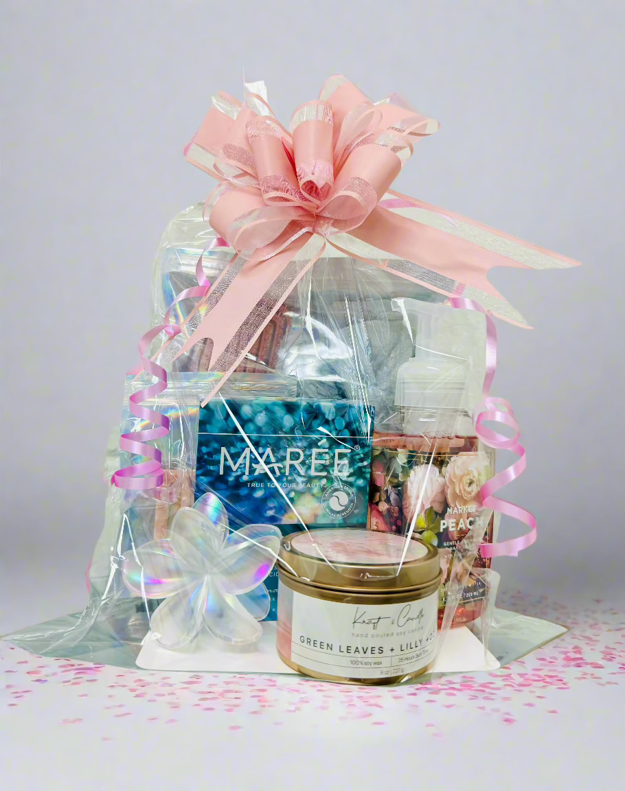 Deluxe Self-Care 6 piece Gift Set: Luxurious Spa Essentials with Hand-Poured Candles, Scented Hand Soap, and Premium Beauty Products – Perfect for Relaxation and Pampering