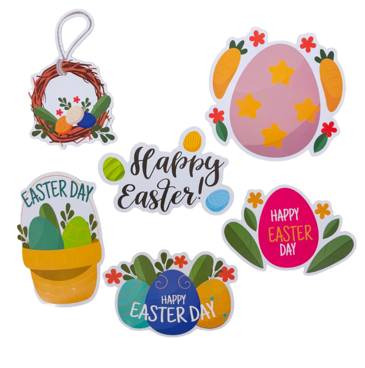 Set of 6 Easter Refrigerator Magnets for Easter Decorations, Fridge Magnets for Easter Decor