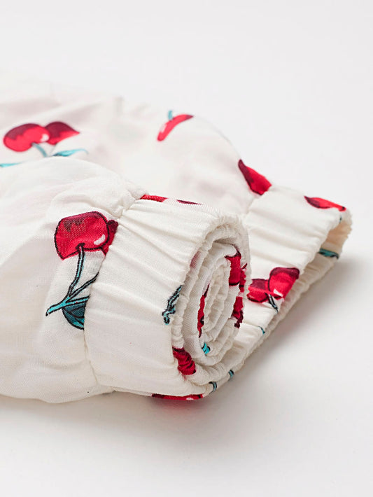 Cute Cotton Top and Shorts Pajama Set