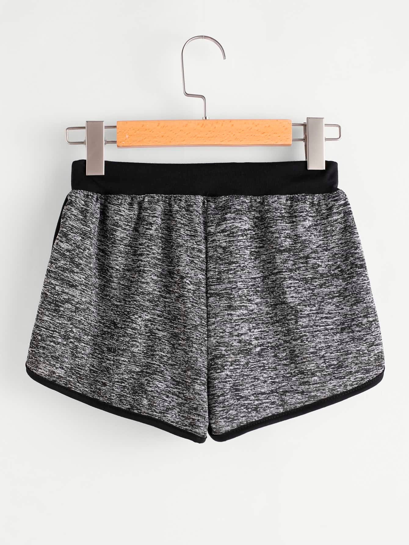 Grey Skinny Shorts