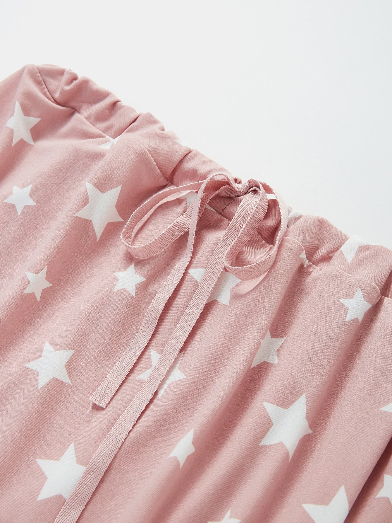 Pink Star Print PJ set