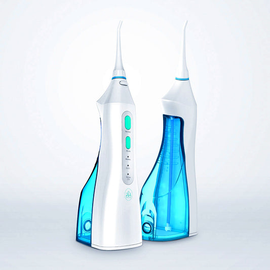 The Real Aim Cordless Rechargeable Water Flosser for teeth cleaning and gum massage, Oral irrigator for brace care