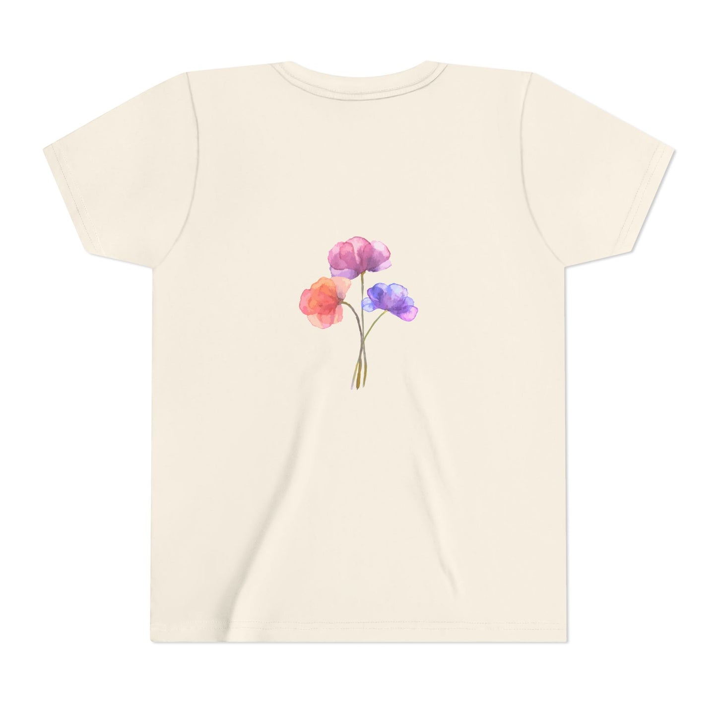 Gentle Floral Butterfly Ballerina Youth Tee Dream Dance Ballet