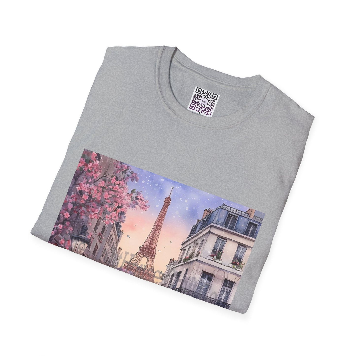 Paris Street Scene T-Shirt — Eiffel Tower Cafe