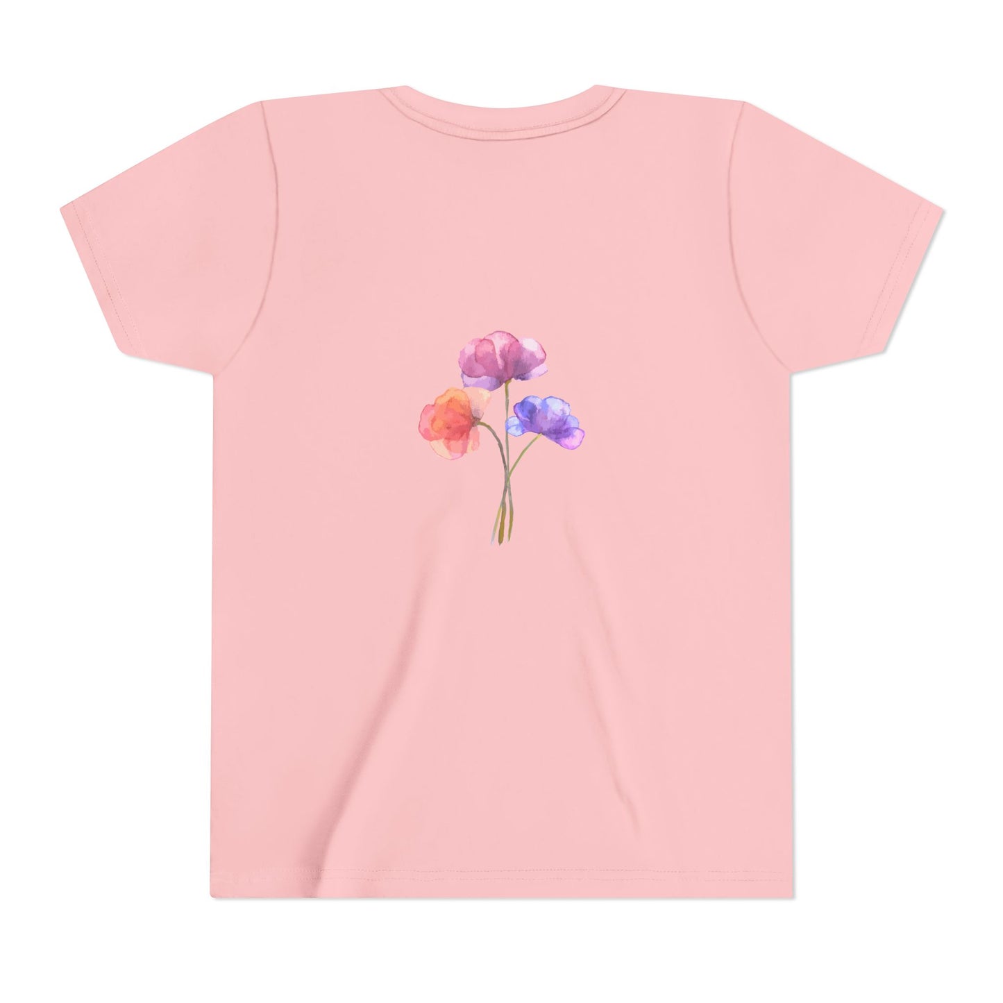 Gentle Floral Butterfly Ballerina Youth Tee Dream Dance Ballet
