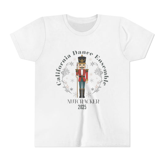 Nutcracker Dance Tee for Kids, Holiday Performance Shirt, Christmas Presents, Youth Short Sleeve T-Shirt, Winter Dance Event Apparel
