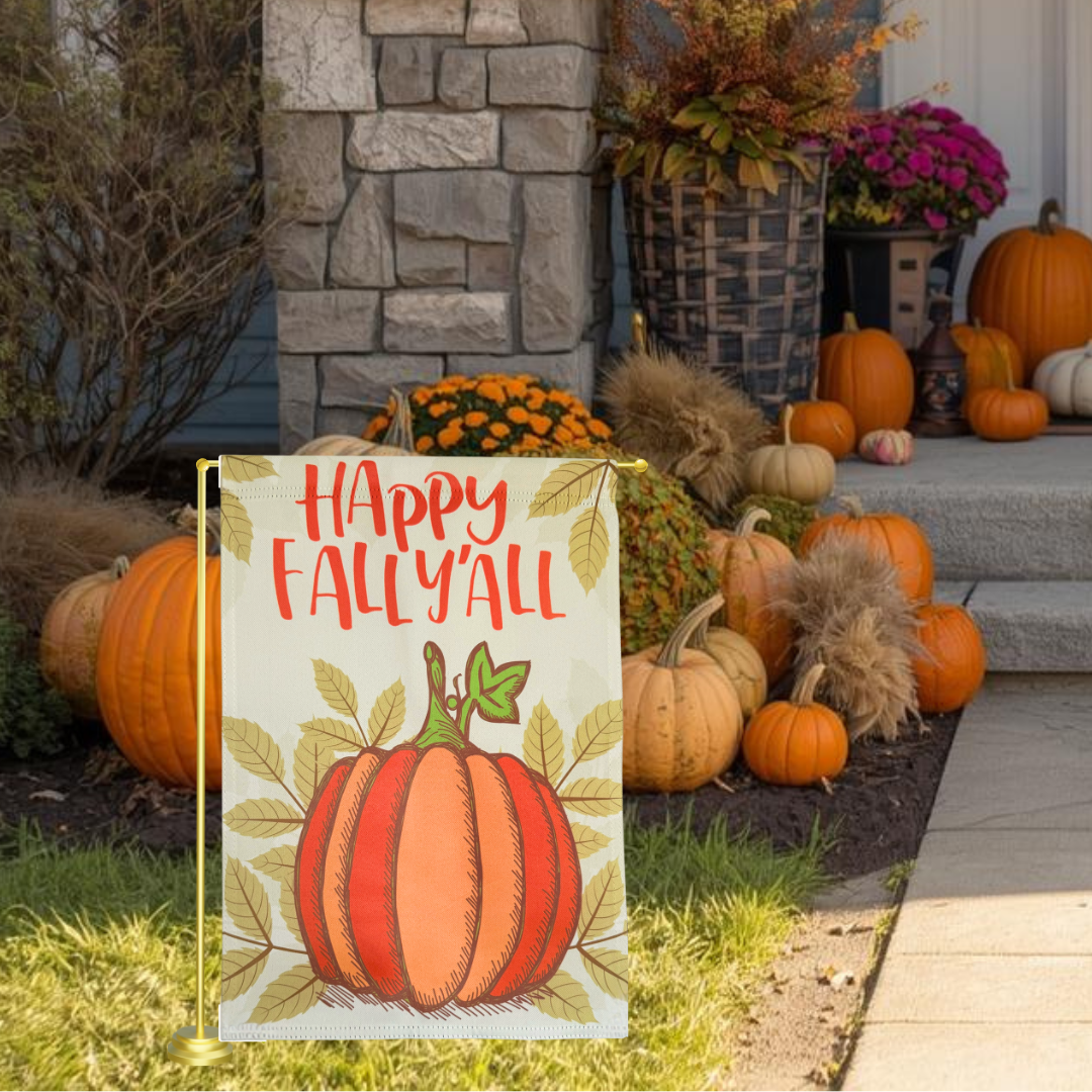 Fall Garden Flag 12 x 18 Inch, Autumn Outdoor Indoor Décor for Front Porch, Garden, Lawn, Patio & Yard, Seasonal Home Decoration
