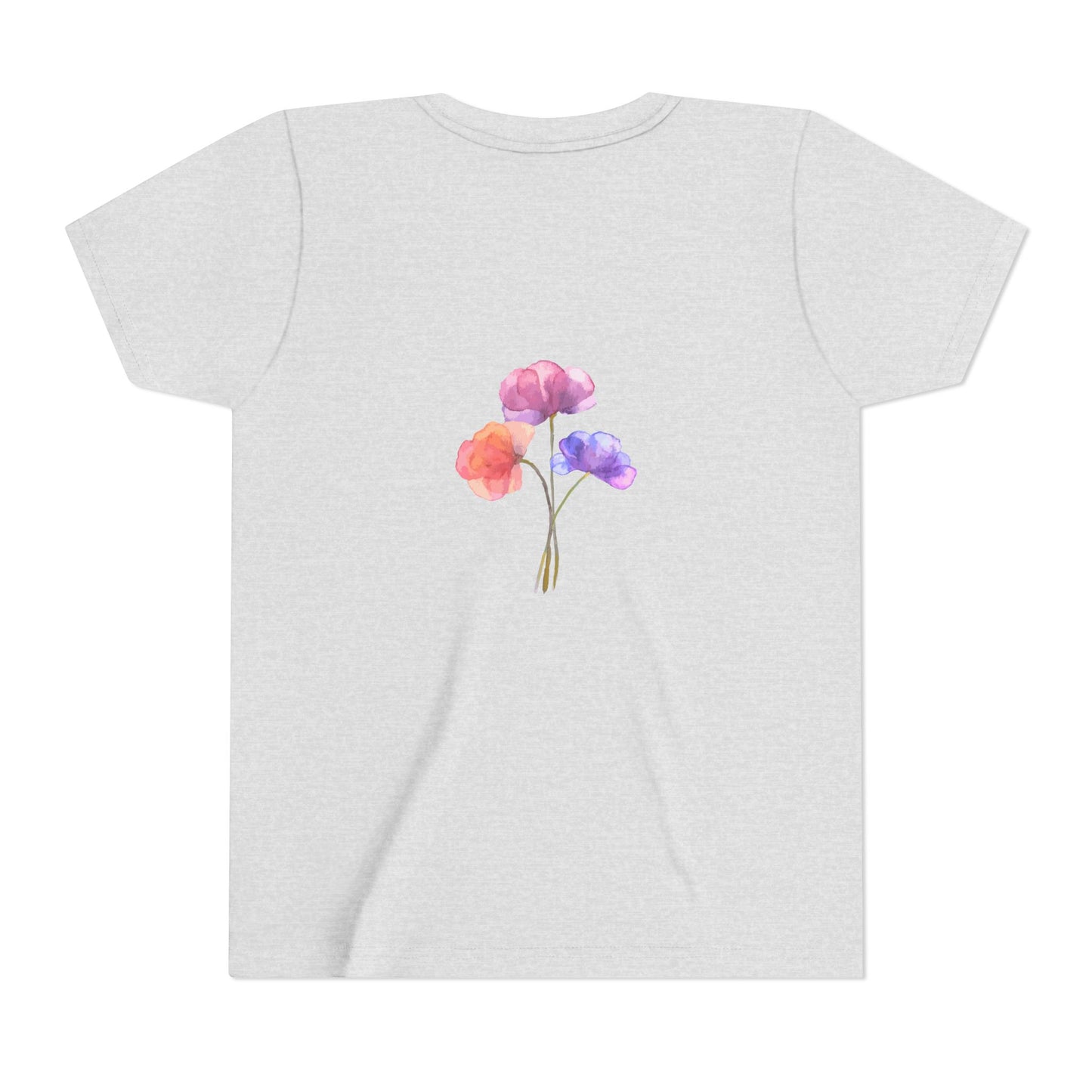 Gentle Floral Butterfly Ballerina Youth Tee Dream Dance Ballet