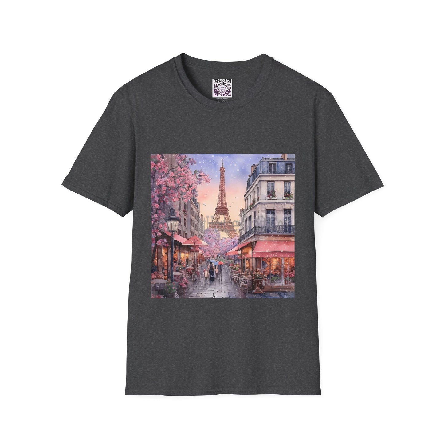 Paris Street Scene T-Shirt — Eiffel Tower Cafe