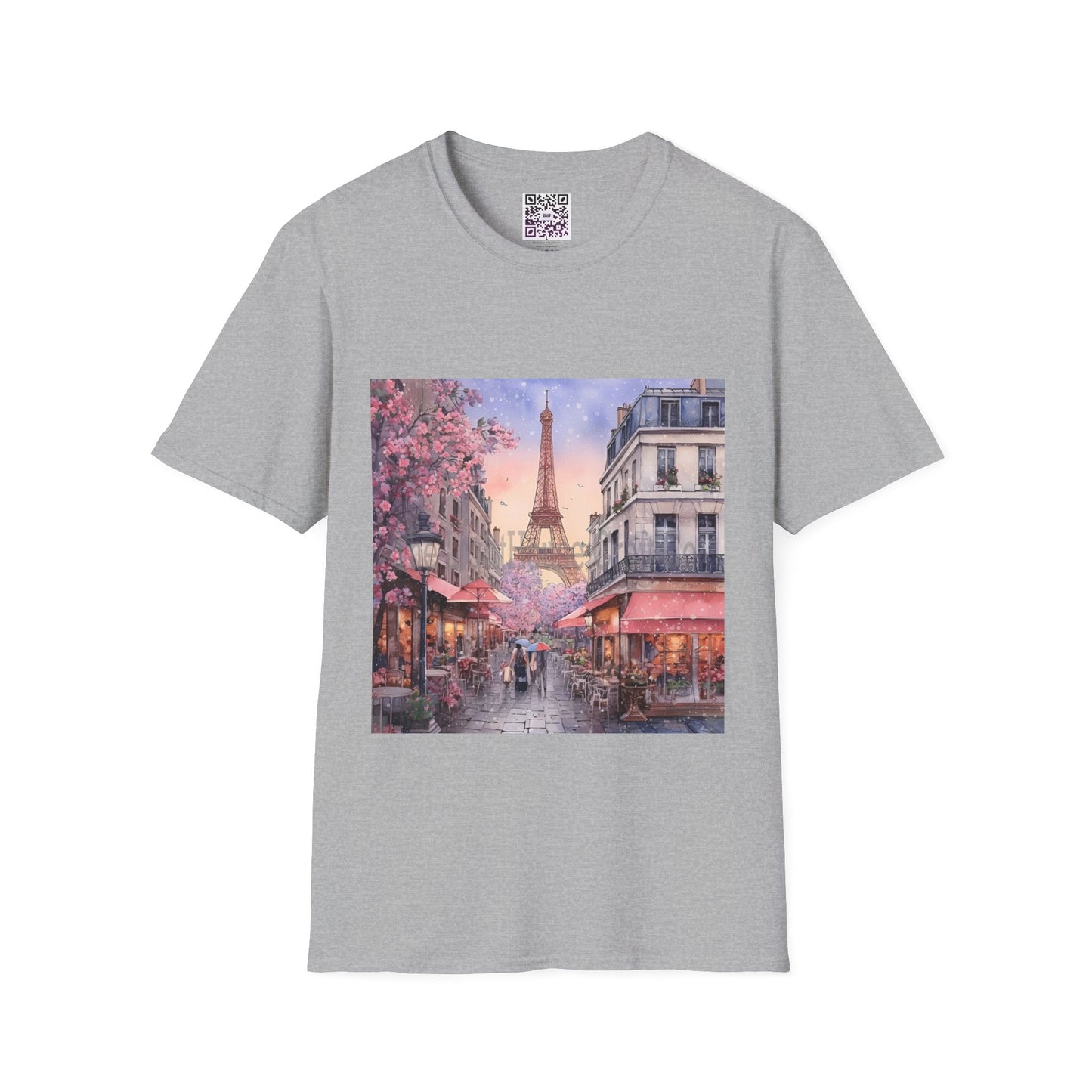 Paris Street Scene T-Shirt — Eiffel Tower Cafe