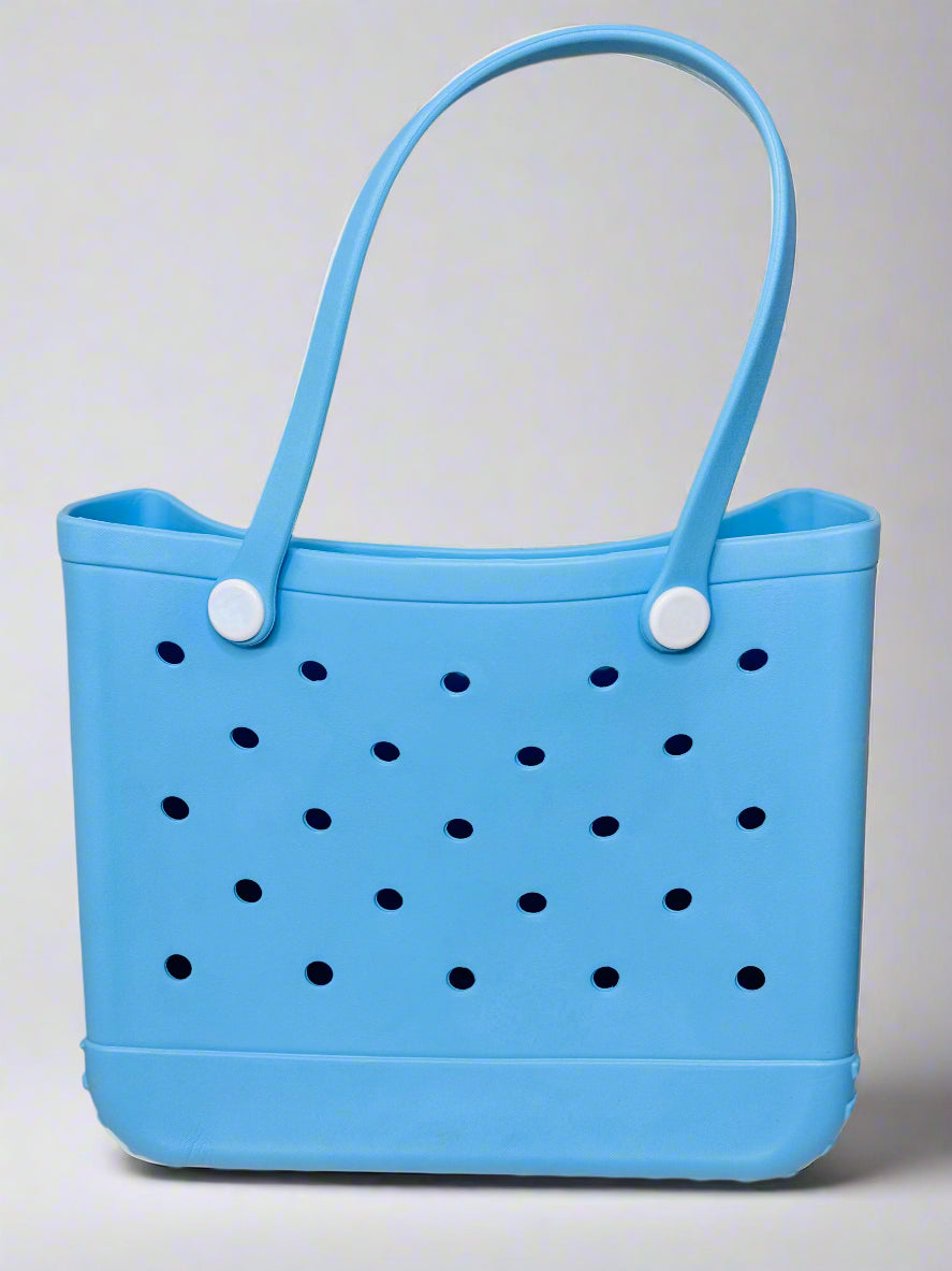Waterproof Rubber Beach Tote Bag for Women, Medium Tote Bag for Beach, Pool Bag