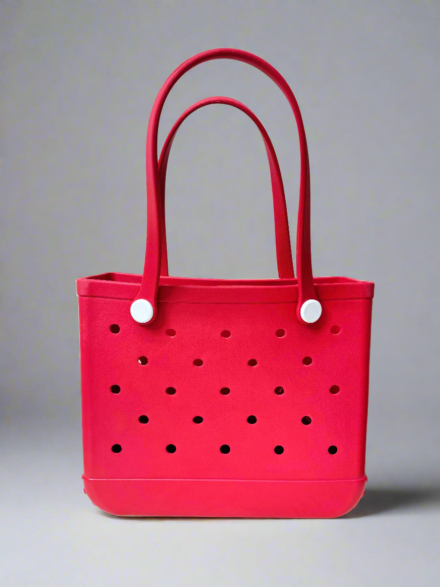 Waterproof Rubber Beach Tote Bag for Women, Medium Tote Bag for Beach, Pool Bag