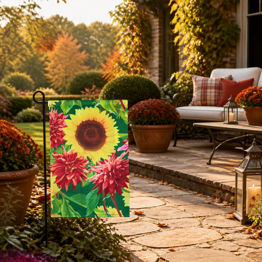 Fall Garden Flag 12 x 18 Inch, Autumn Indoor Outdoor Décor for Front Porch, Garden, Door decor, Patio & Yard, Seasonal Home Decoration