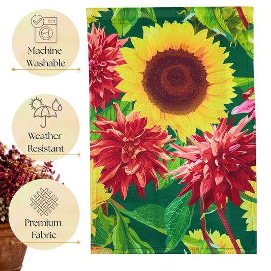 Fall Garden Flag 12 x 18 Inch, Autumn Indoor Outdoor Décor for Front Porch, Garden, Door decor, Patio & Yard, Seasonal Home Decoration