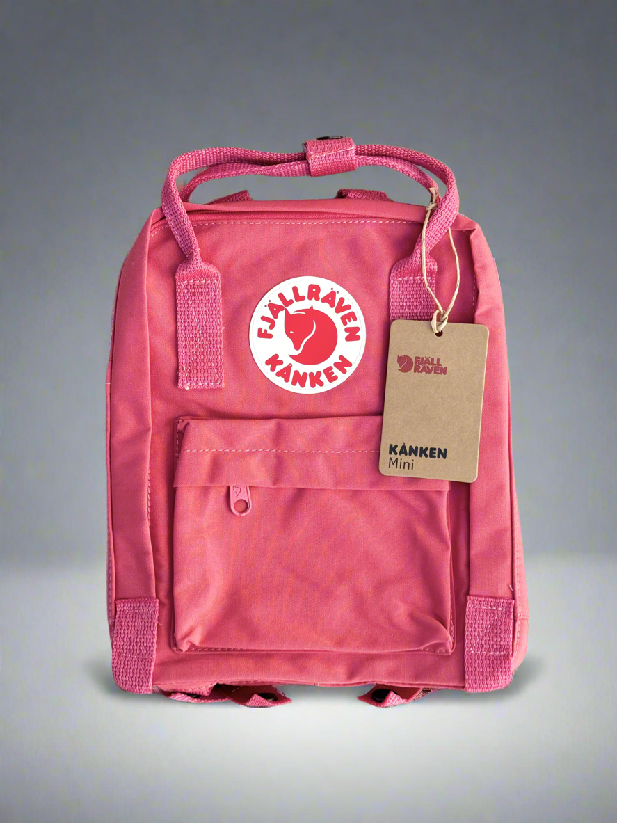 Fjallraven Kanken Mini Backpack For Work & Travel,  PEACH PINK, Height 11.4 in, 7 L