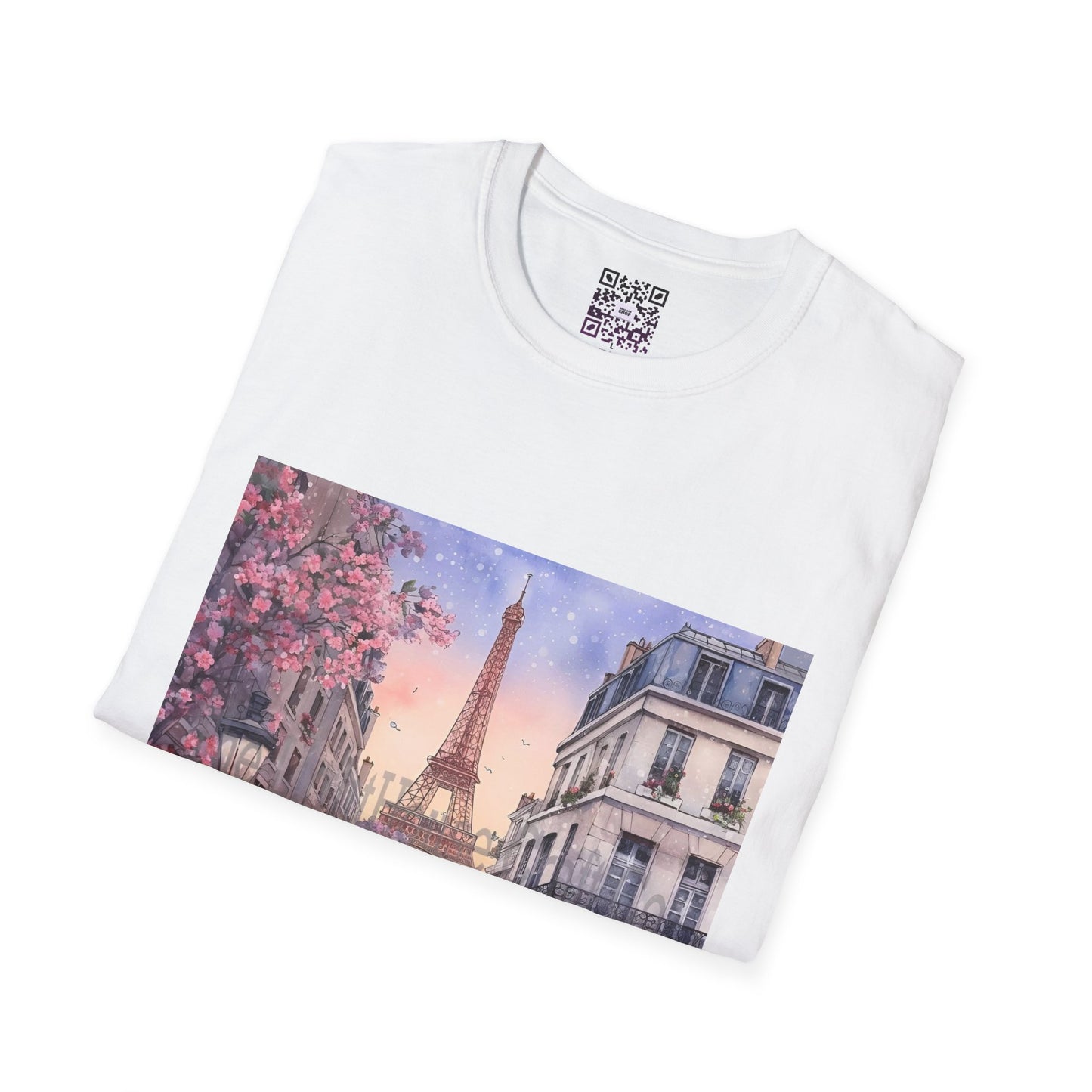 Paris Street Scene T-Shirt — Eiffel Tower Cafe