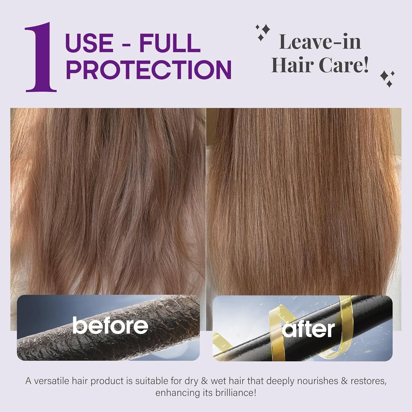 Hair Vitamins Oil Capsules for Frizzy & Damaged Hair, Keratin Treatment with Argan, Silk Protein, Jojoba, Coconut & Avocado Oils, Vitamins A, E, B5