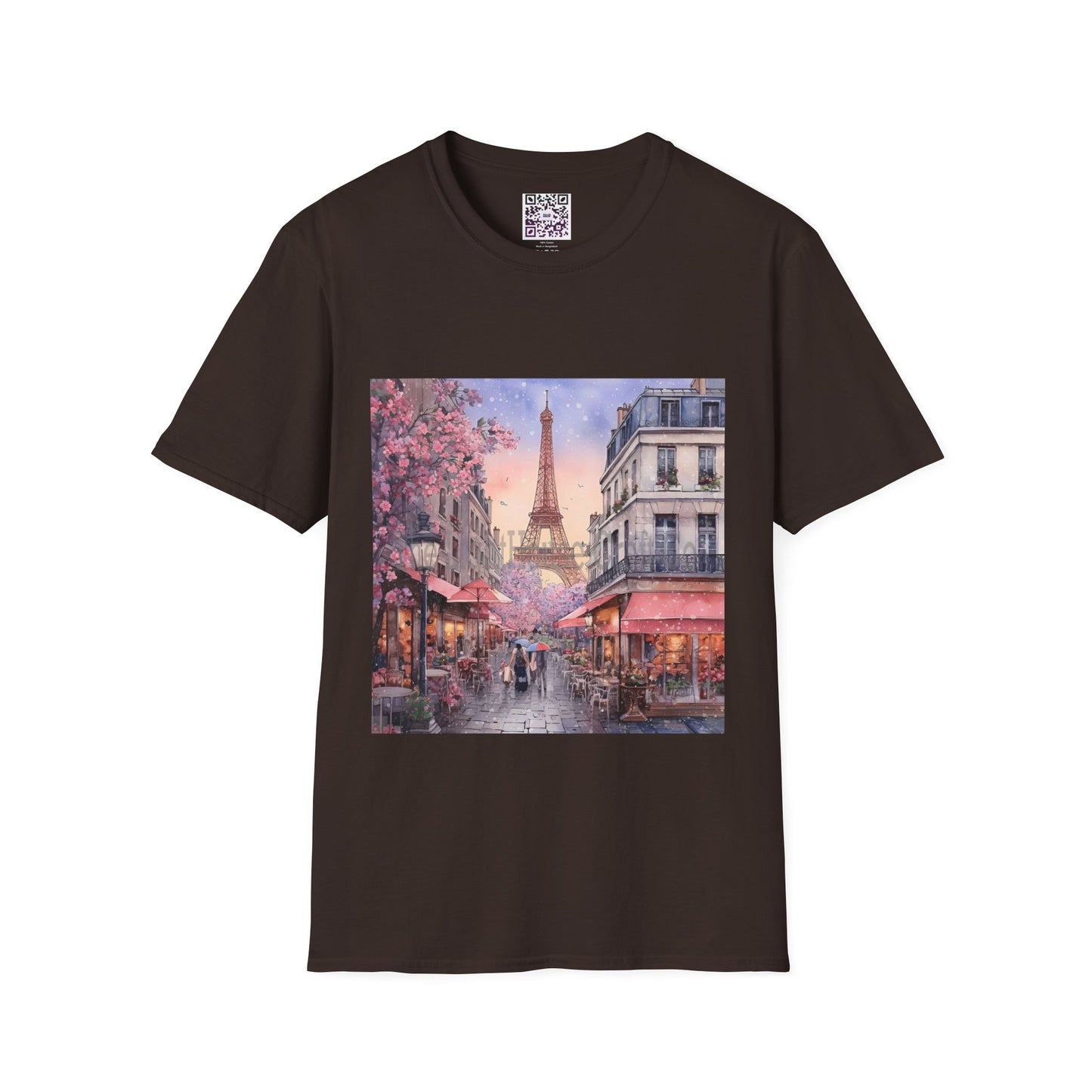 Paris Street Scene T-Shirt — Eiffel Tower Cafe