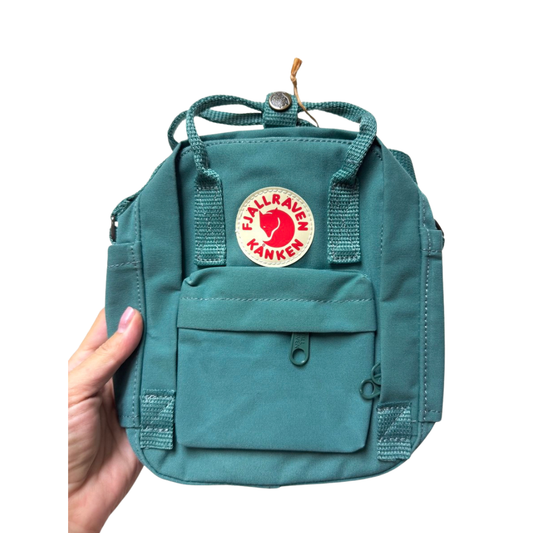 Fjallraven Kanken Sling Bag Frost Green Small Crossbody Mini Shoulder Bag, Height 7.8 in, 2.5 L