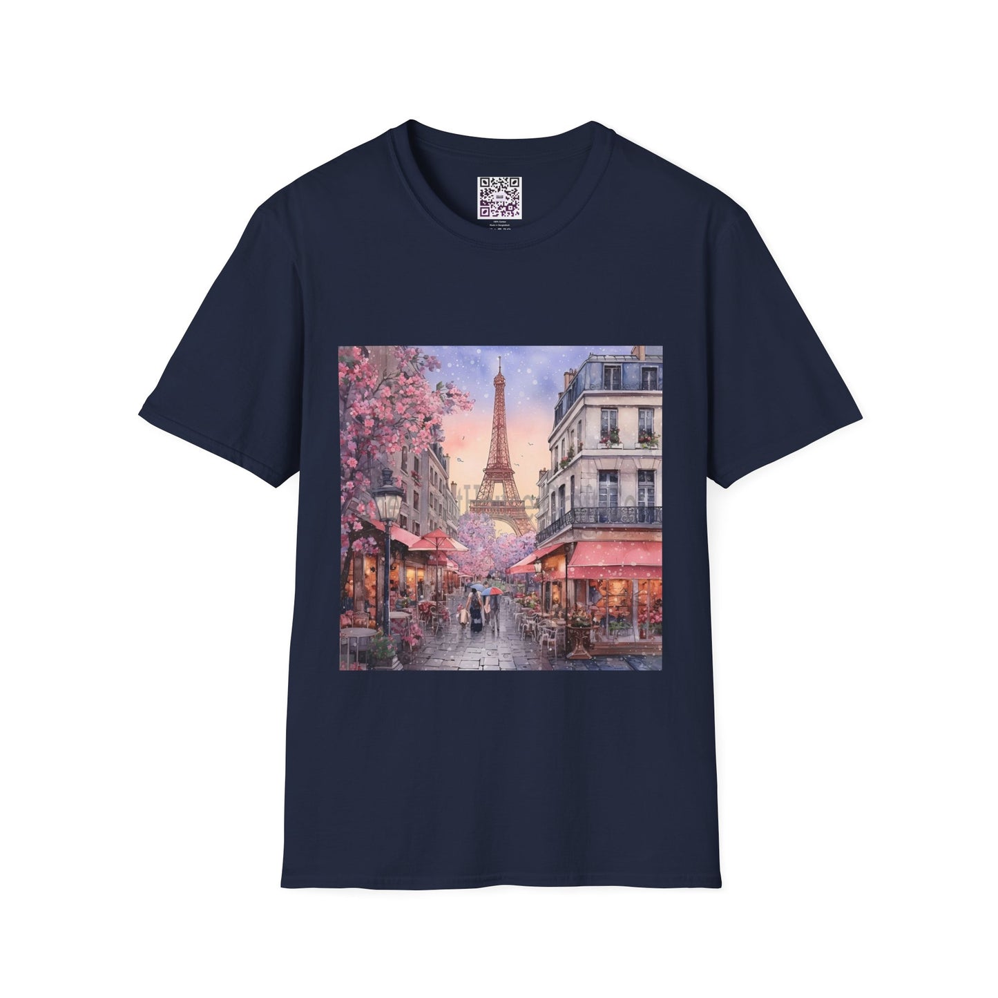Paris Street Scene T-Shirt — Eiffel Tower Cafe