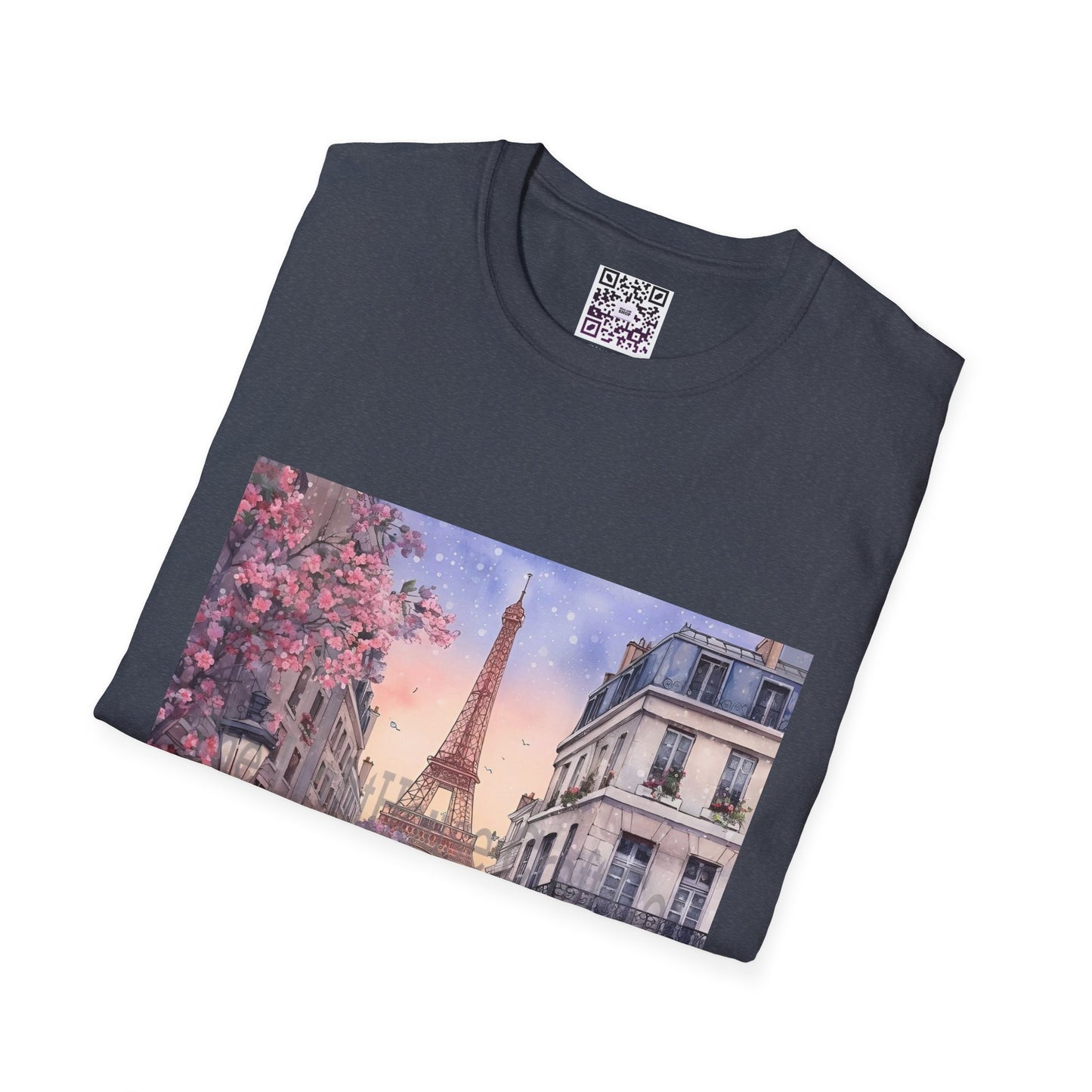 Paris Street Scene T-Shirt — Eiffel Tower Cafe