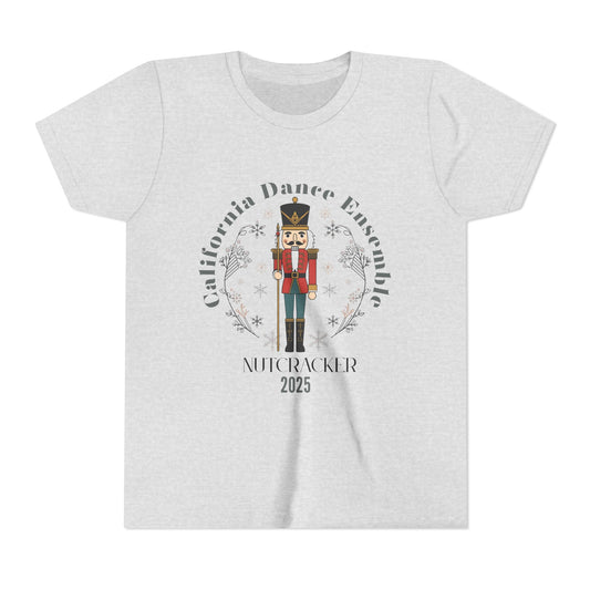 Nutcracker Dance Tee for Kids, Holiday Performance Shirt, Christmas Presents, Youth Short Sleeve T-Shirt, Winter Dance Event Apparel