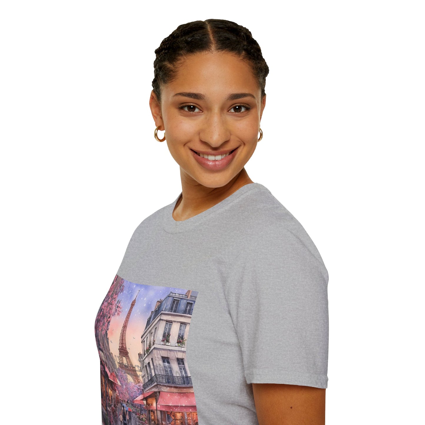 Paris Street Scene T-Shirt — Eiffel Tower Cafe