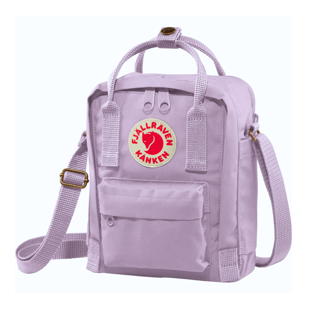 Fjallraven Kanken Sling Bag Pastel Lavender Small Crossbody Mini Shoulder Bag, Height 7.8 in, 2.5 L