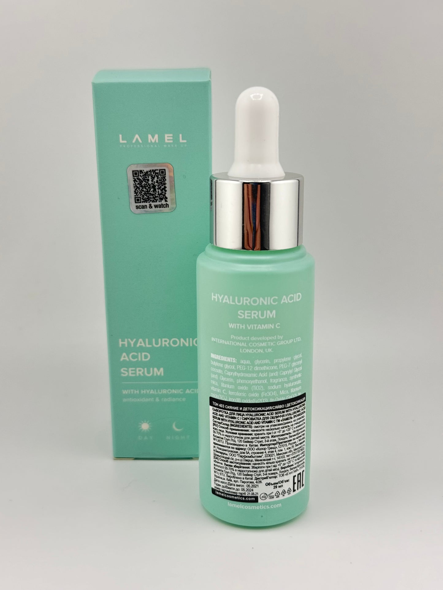 Hyaluronic Acid Serum for Face with Vitamin C - Hydrating, Illuminating, Anti-aging Water Based Skincare for Face, 1 fl.oz.