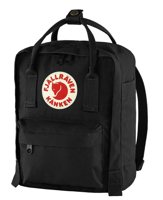 Fjallraven Kanken Mini Backpack For Work & Travel,  BLACK, Height 11.4 in, 7 L