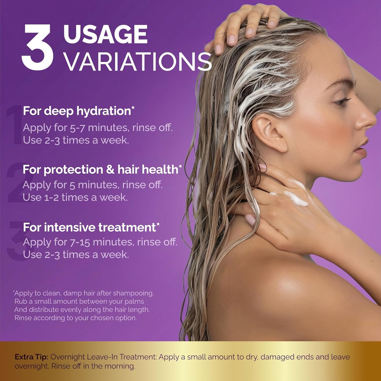 Keratin Hair Mask with Coconut & Argan Oils, Collagen & Wheat Protein - Smooths, Softens & Controls Frizz, Curl-Safe