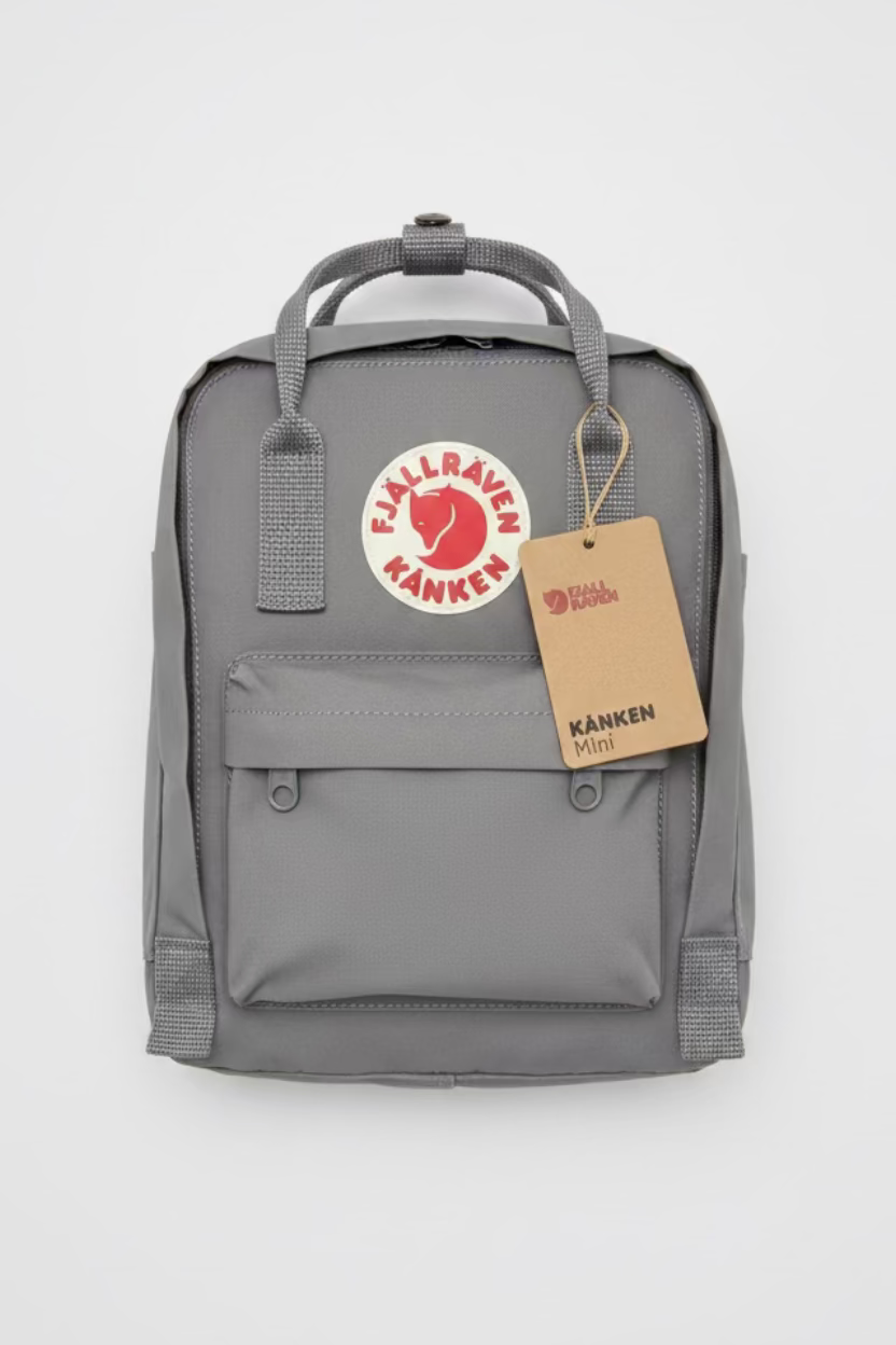Fjallraven Kanken Mini Backpack For Work & Travel, Fog, Height 11.4 in, 7 L