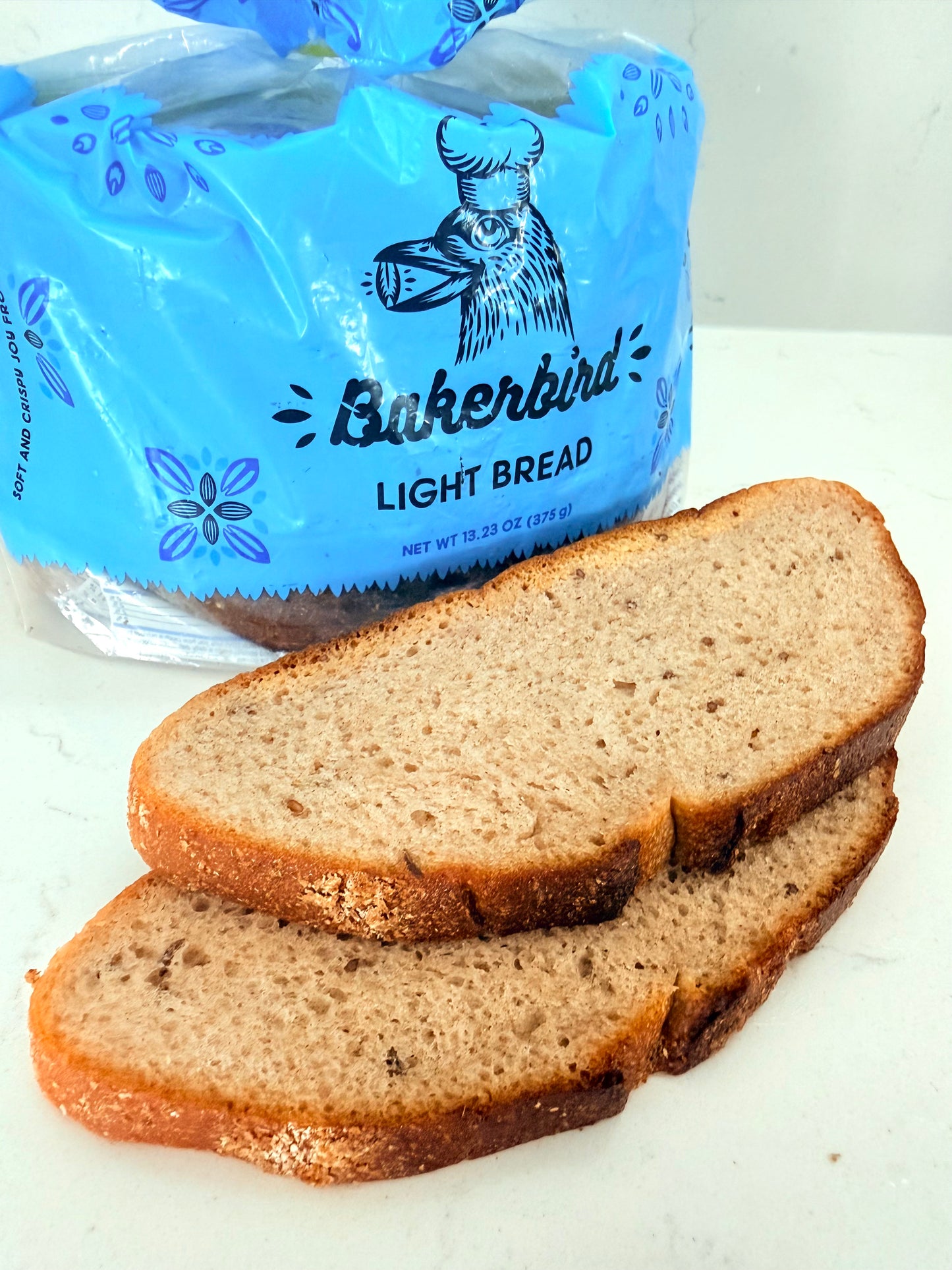 Bakerbird European Light Rye Bread Lithuanian Style, Soft & Moist Rye Malt, 13.23 oz Each, 4 Pack