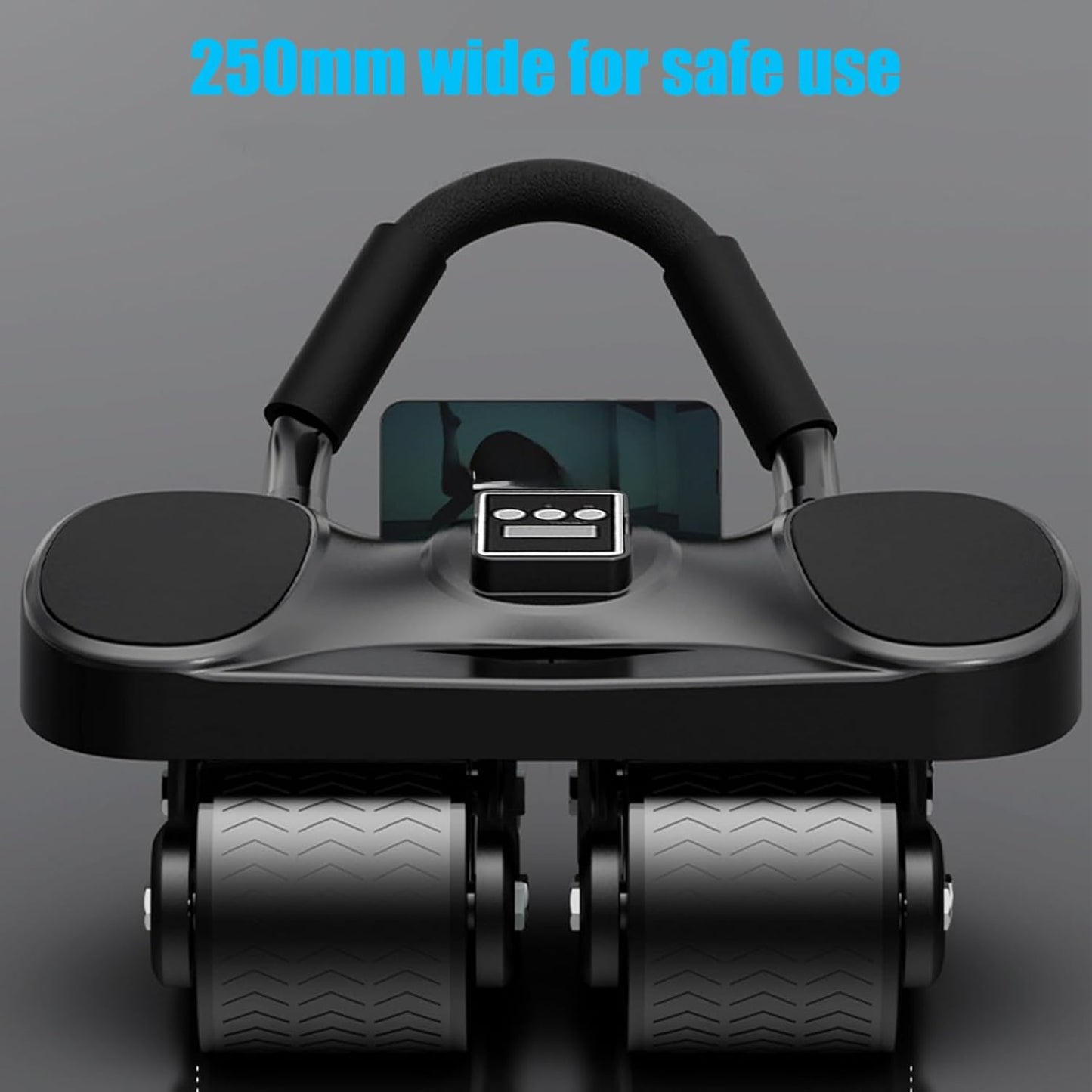 Ab Roller Wheel Home Core Exercise Ab Machine, Counting Ab Wheel Roller with Elbow Support for Home Training with Mat and Knee Pad