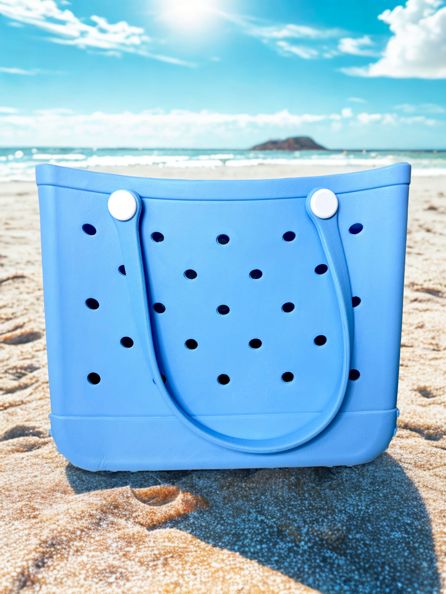 Waterproof Rubber Beach Tote Bag for Women, Medium Tote Bag for Beach, Pool Bag